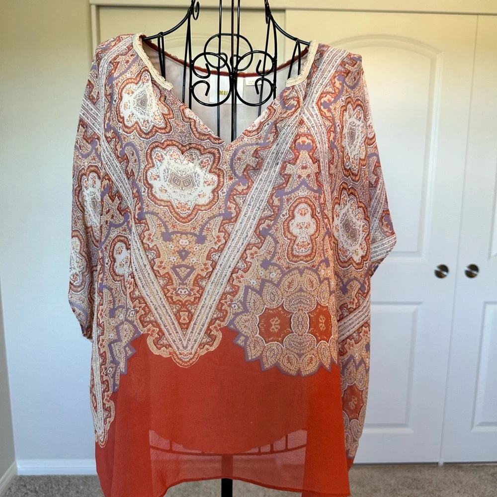 Anthropology Maeve Silk Top - Picture 1 of 7